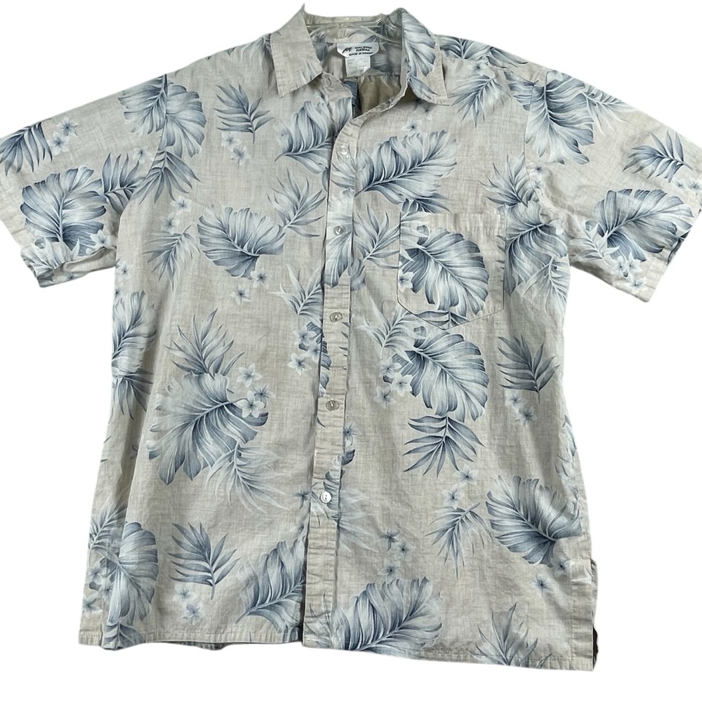 Men's Malihini Hawaii 100%‎ Cotton Short Sleeve Button Down 2XL 0005